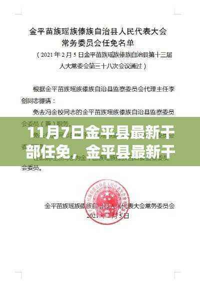 金平县最新干部任免动态解析,名单特性、体验与竞品观察(11月7日)