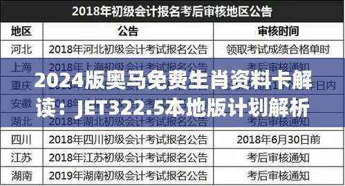 2024版奥马免费生肖资料卡解读:JET322.5本地版计划解析