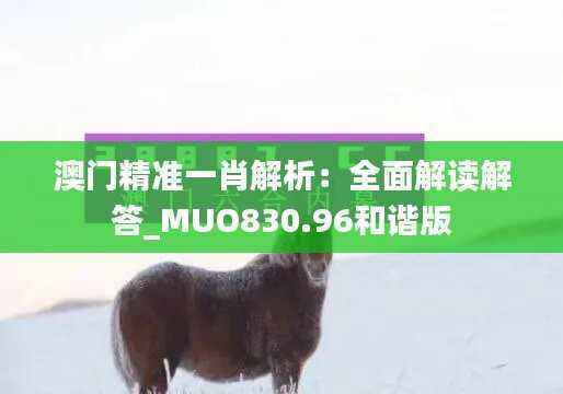 澳门精准一肖解析:全面解读解答_MUO830.96和谐版