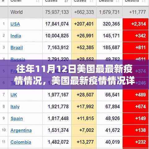 美国往年11月12日最新疫情详解与应对策略指南
