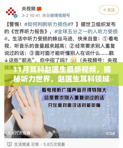 赵医生揭秘听力世界,深度解析与最新诊疗技术介绍