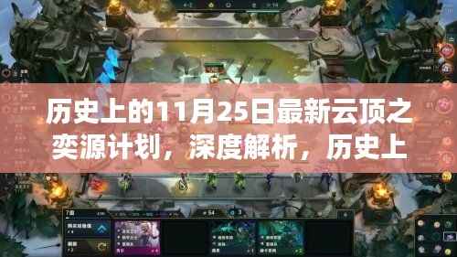 历史上的11月25日最新云顶之奕源计划,深度解析,历史上的革新之作——云顶之奕源计划评测介绍