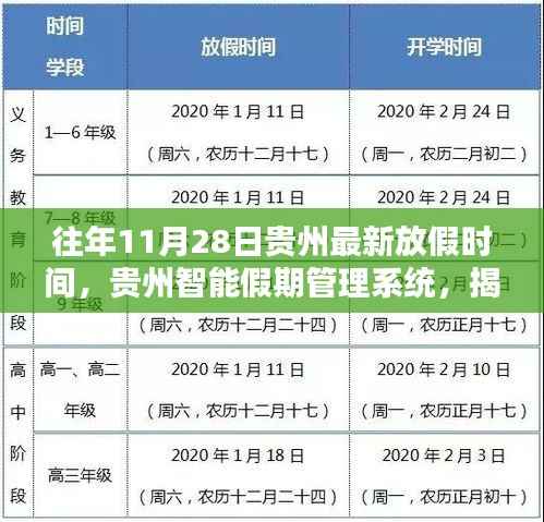 贵州智能假期管理系统揭秘最新放假时间,科技引领生活新纪元,往年数据一览无余(11月28日更新)