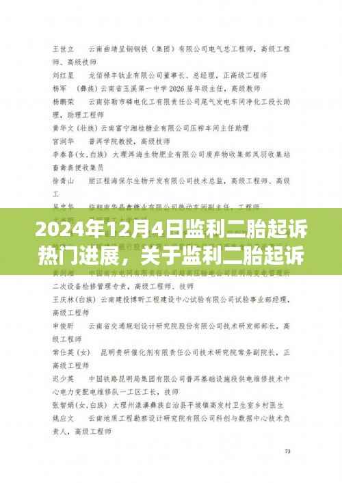监利二胎起诉案最新进展报告,专业视角解读案件走向(2024年12月4日更新)
