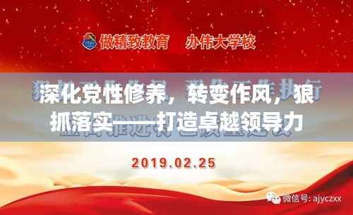 深化党性修养,转变作风,狠抓落实——打造卓越领导力