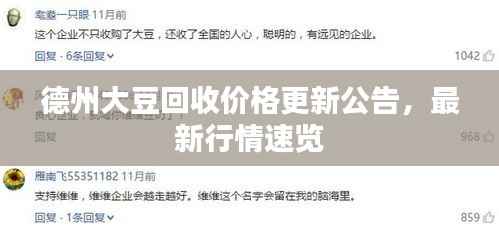 德州大豆回收价格更新公告,最新行情速览