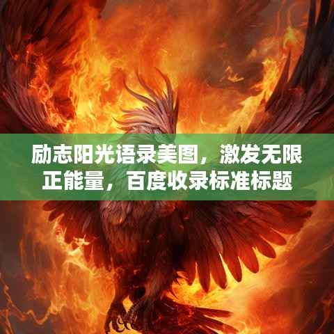 励志阳光语录美图,激发无限正能量,百度收录标准标题