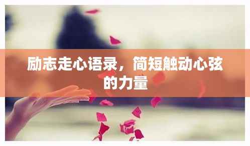 励志走心语录,简短触动心弦的力量