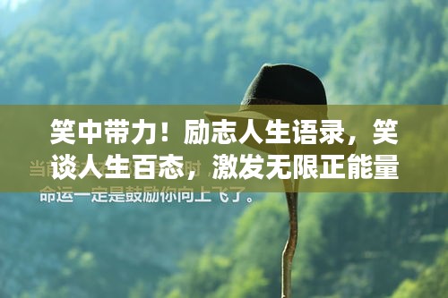 笑中带力!励志人生语录,笑谈人生百态,激发无限正能量!